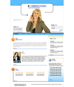 Communications Website Template ABH-0003-COM