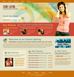 Music Website Template music world